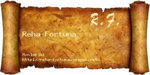 Reha Fortuna névjegykártya